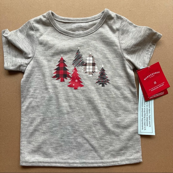 NEW! Wondershop target Christmas trees toddler shirt size 18 months - Picture 3 of 3